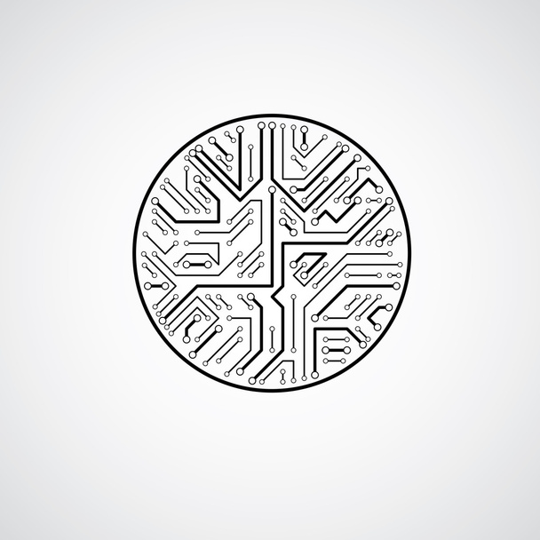 placa de circuito informático abstracta
  - Vector, Imagen