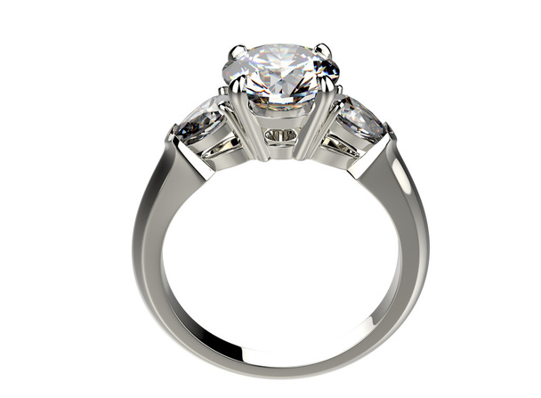 Кольцо с алмазами
 - Фото, изображение