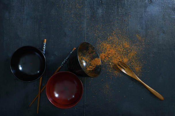 Kitchen utensils on table - Foto, Bild