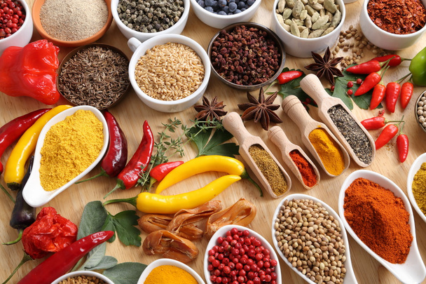 Spices and herbs. - Foto, imagen