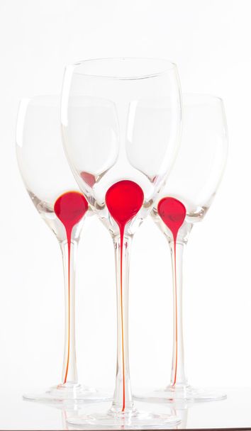 Copa de vino aislada sobre fondo blanco - Foto, Imagen