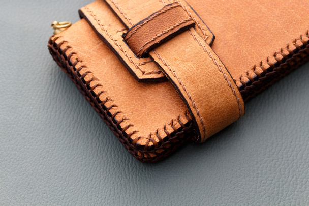 Brown Wallet leather skin - Foto, afbeelding