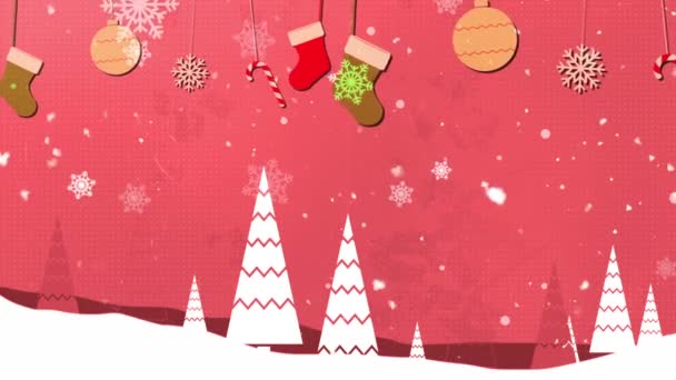 クリスマスヴィンテージ4ループ可能な背景 - 映像、動画