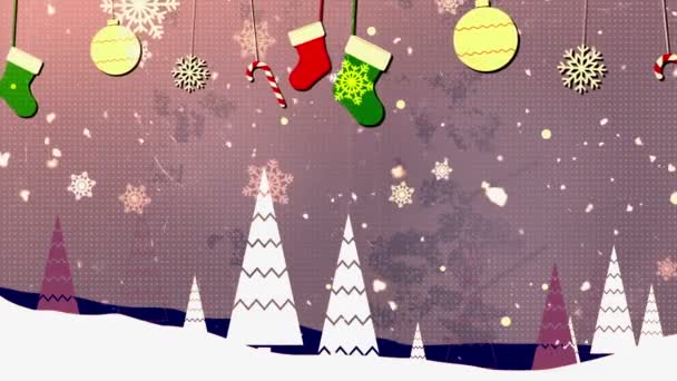 クリスマスヴィンテージ3ループ可能な背景 - 映像、動画