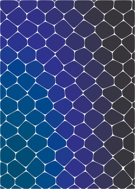 honeycomb through blue colors - Вектор,изображение