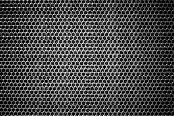 Rejilla de acero textura de fondo negro
 - Foto, Imagen