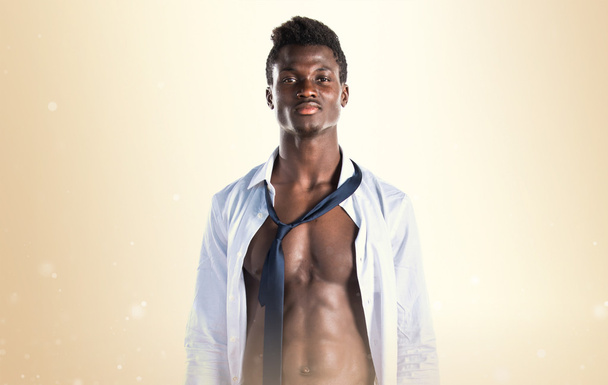 Handsome black man with athletic body - Foto, Imagem