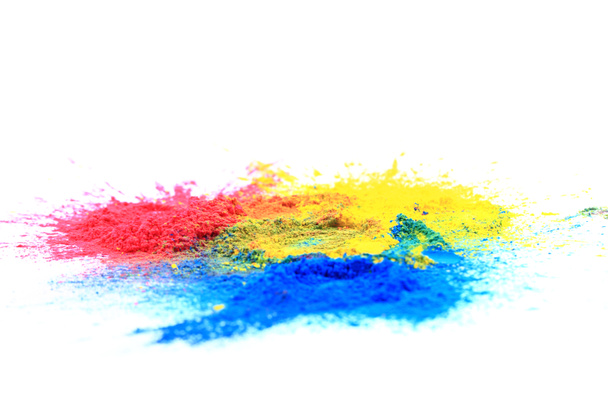 Порошок тонера Cmyk (голубой, магента, желтый, черный)
) - Фото, изображение