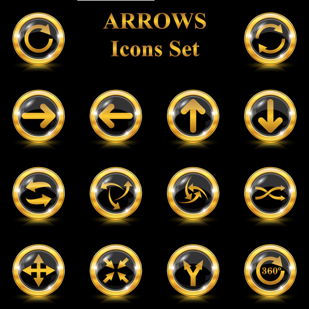 Set of arrows vector icons - Vector, Image