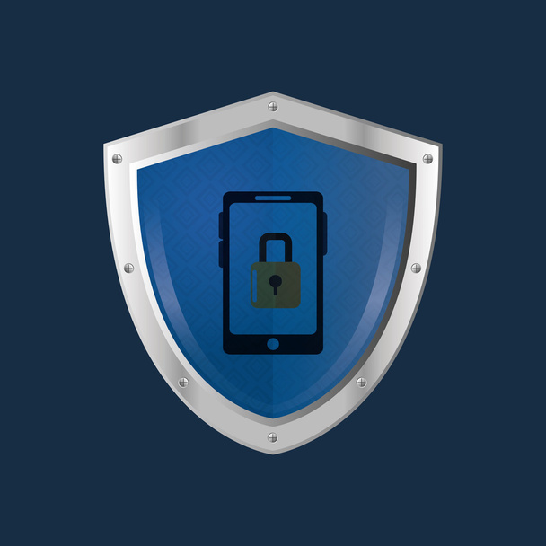 Obrázek ikony virtuálního zabezpečení systému - Vektor, obrázek