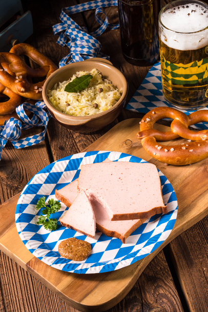 Delicious Bavarian meatloaf  - Фото, изображение