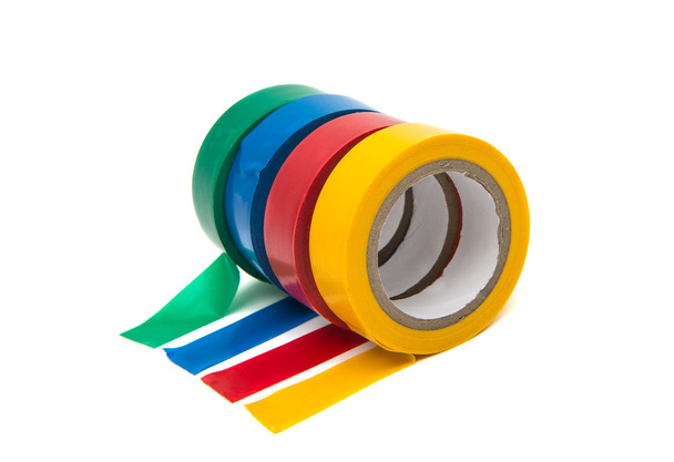 farbiges Isolierband isoliert - Foto, Bild