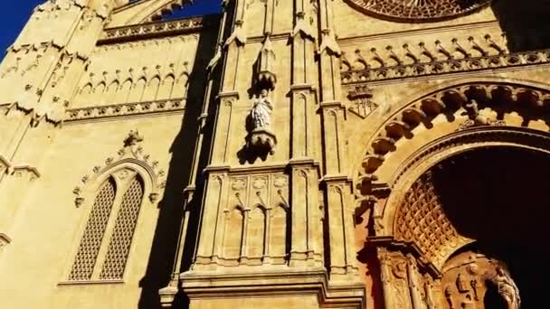4 к собор Санта-Марія з Пальма, більш Ґльєр La Seu-готичний католицького собору, розташована в Пальма Майорка, Іспанія, побудований на сайті вже існуючі арабської мечеті. - Кадри, відео