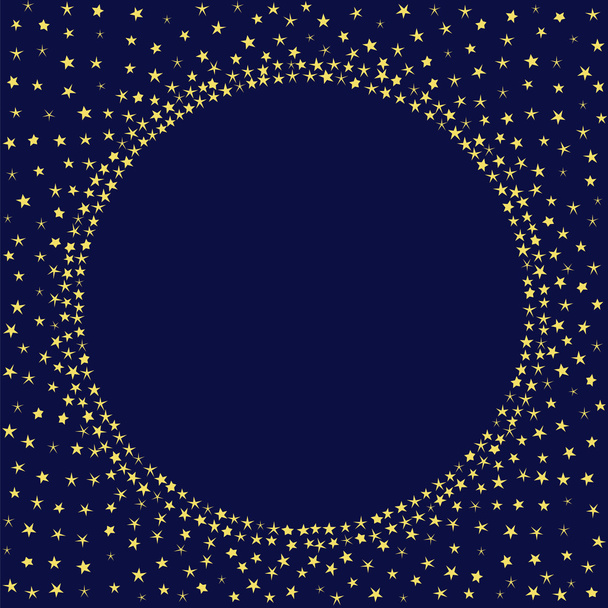 Night stars sky decoration vector card. Stars frame template. - Vector, Image