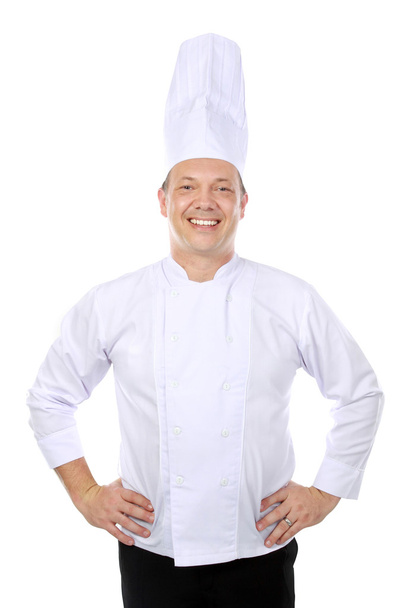 chef smiling - Foto, afbeelding