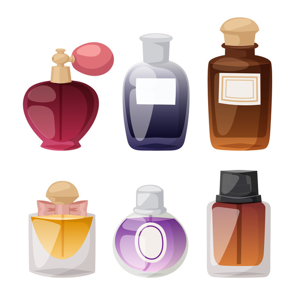 Perfume bottle vector set. - Vector, Image