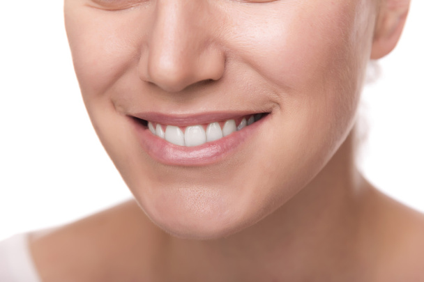 Smile with white healthy teeth. - Fotografie, Obrázek