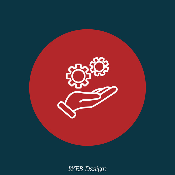 design of hand icon - Vector, Image