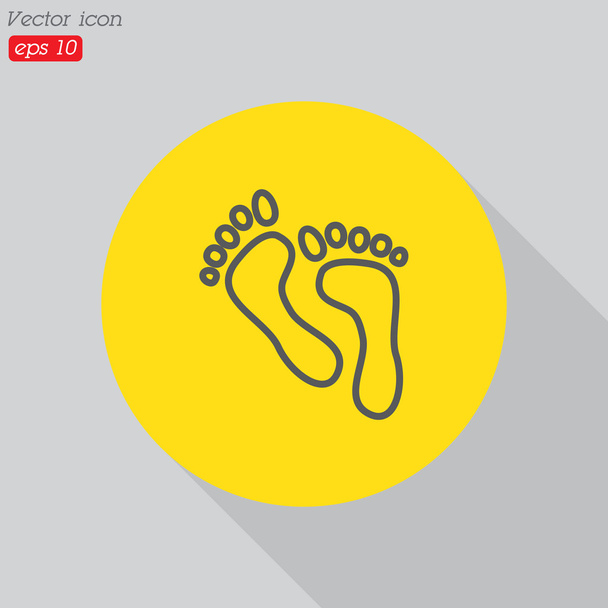 návrh nohy ikony - Vektor, obrázek