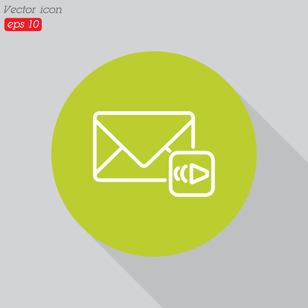 Envolvente mensaje de correo electrónico icono
 - Vector, Imagen