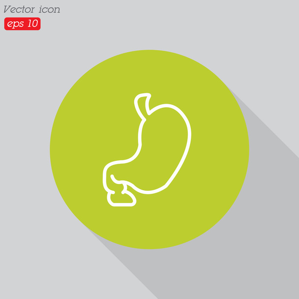 Icono de línea de estómago - Vector, Imagen