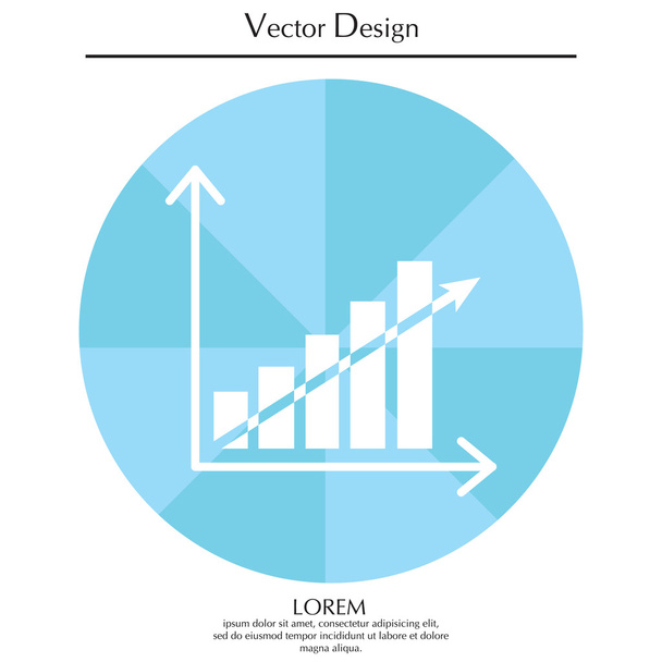 Gráfico Icono plano - Vector, imagen
