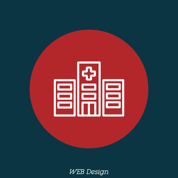 Hastane sembol tasarımı - Vektör, Görsel