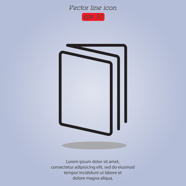icône livre ouvert - Vecteur, image