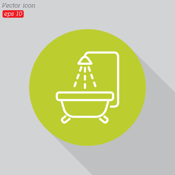 Baby bath icon - Vector, Image