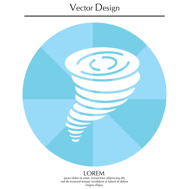 Tornado icono simple
 - Vector, Imagen