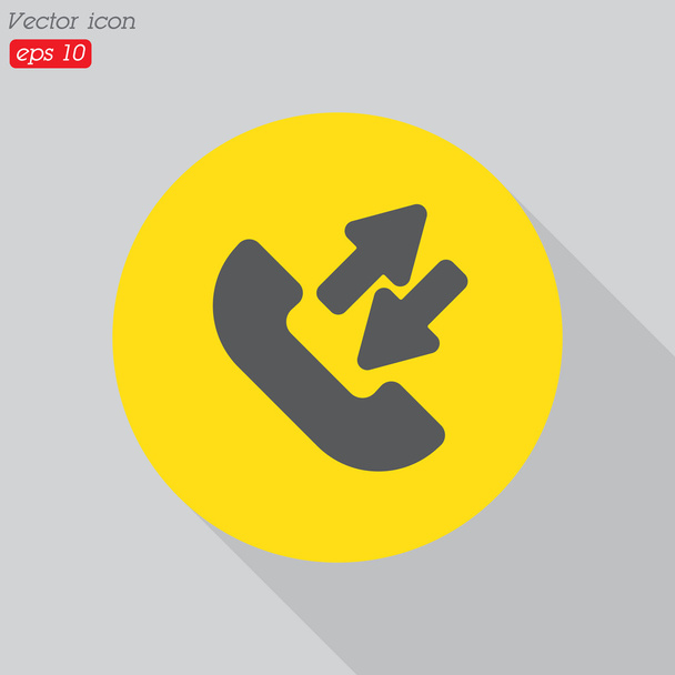 Incoming and outgoing calls - Vector, Image