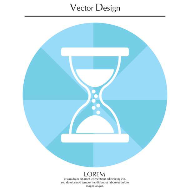line Hourglass icon - Vector, Image