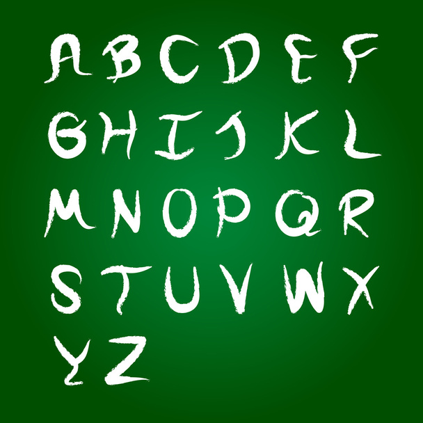 Alfabeto. Cartas hechas a mano
 - Vector, imagen