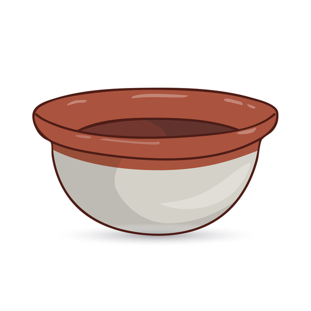 bowl isolated illustration - Vector, Image