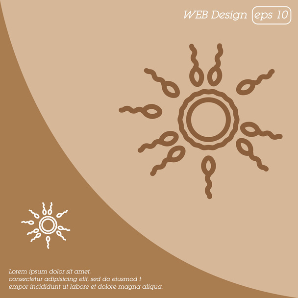 icon of Egg and sperm - Vector, Image