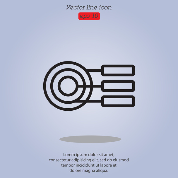 icon of round diagrams - Vector, Image