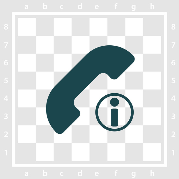 icono de llamada de información
 - Vector, Imagen