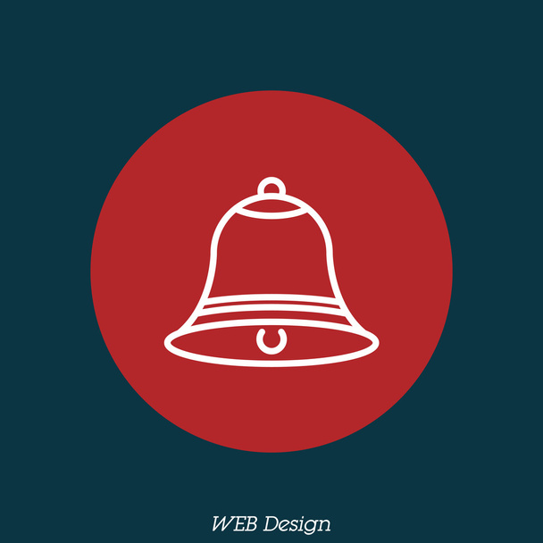simple Bell icon - Vector, Image