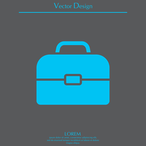 icono del maletín simple
 - Vector, Imagen