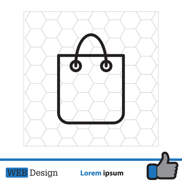 ikona torby na zakupy - Wektor, obraz