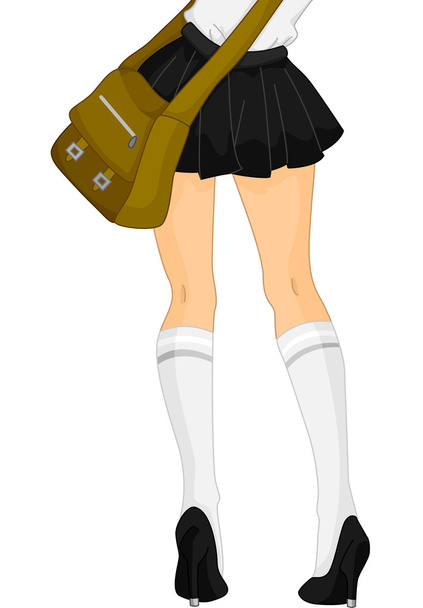 school meisje benen - Foto, afbeelding
