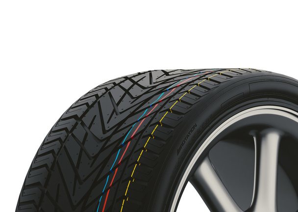 A nova gama de pneus
. - Foto, Imagem