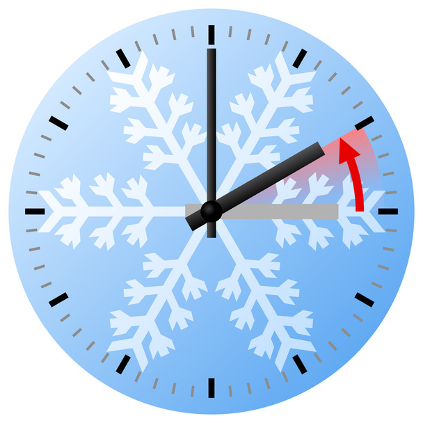 time change to standard time - Vector, Image