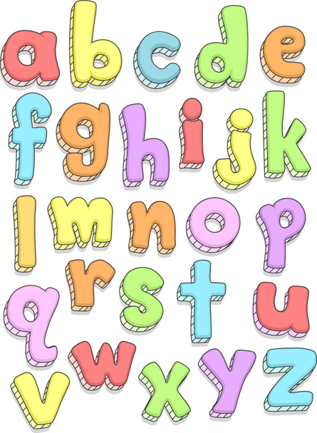 alfabet gryzmoły - Zdjęcie, obraz