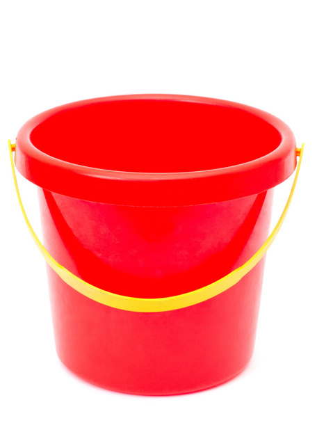 Empty red bucket - Photo, Image