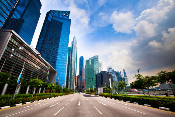 マリーナベイ ・ シンガポールのビジネス街 - 写真・画像