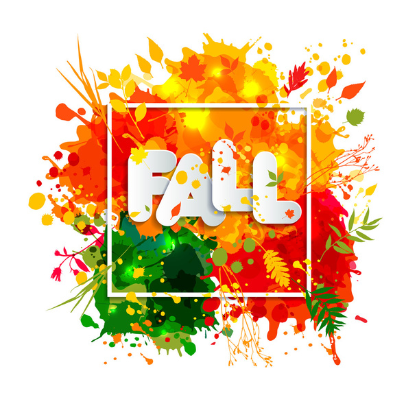 autumn greeting card - Vector, Image