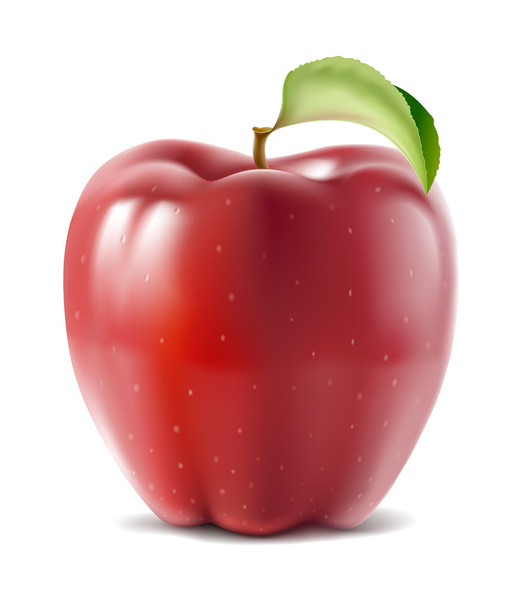 Red apple - Vecteur, image