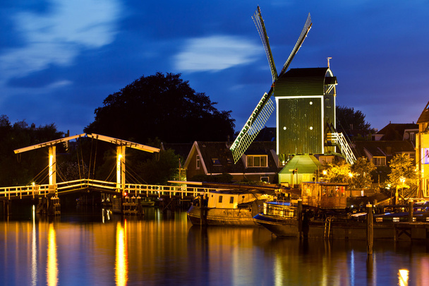 Iconic view in Leiden [Netherlands] - Zdjęcie, obraz