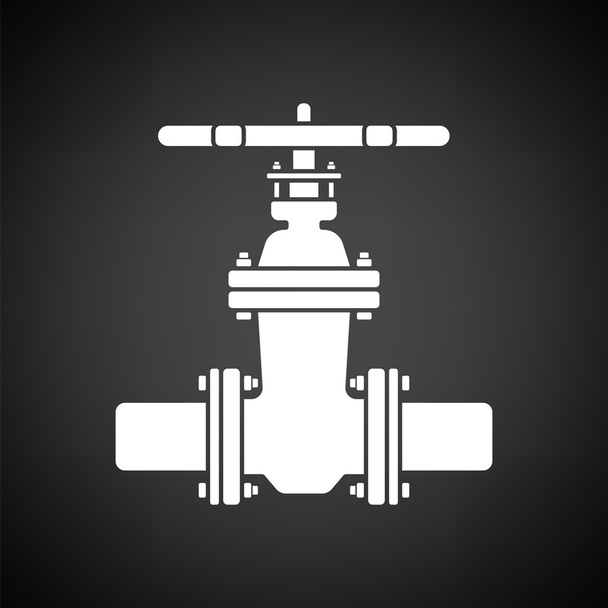 Icono de válvula de tubería - Vector, imagen